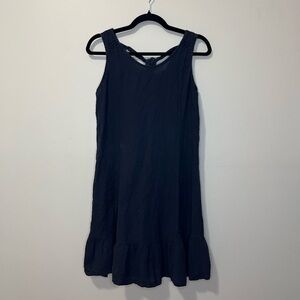 Chic Navy Sleeveless Mini Dress